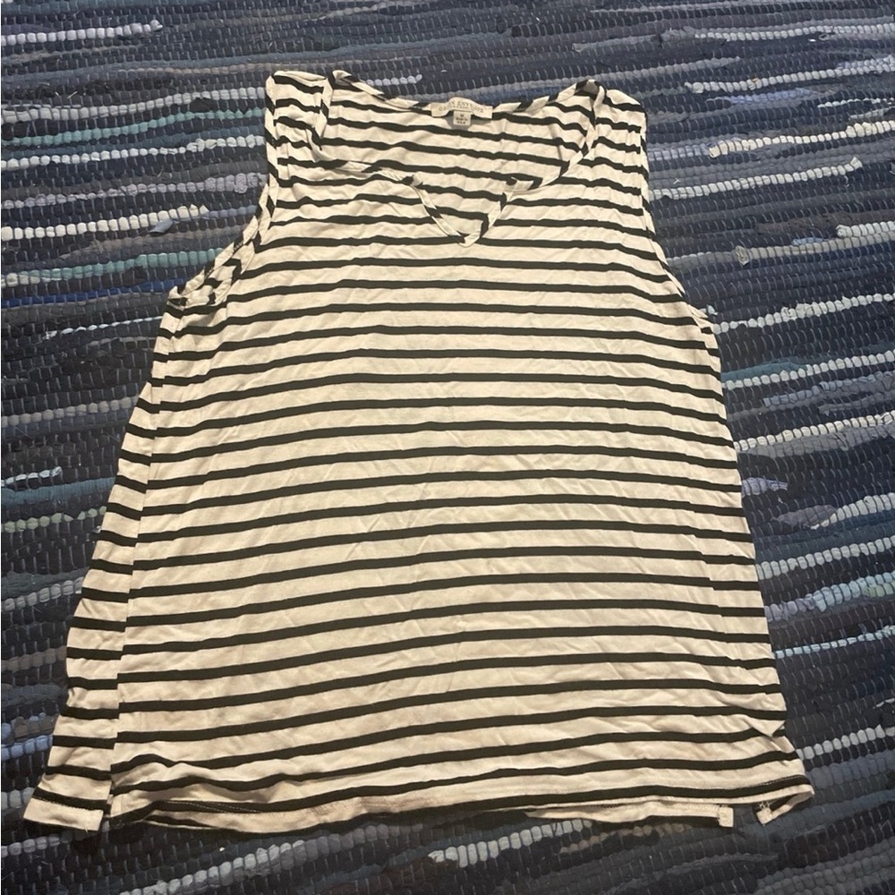Green Envelope Los Angeles Striped Tank Top Medium